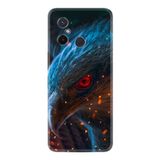 Kılıfland Xiaomi Redmi 12C ile Uyumlu Silikon Kılıf, Şahin Desen, Siyah
