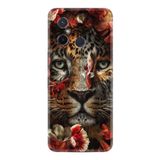 Kılıfland Xiaomi Redmi 12c Kılıf, Silikon, Çiçekli Baby Tiger Desenli, Renkli