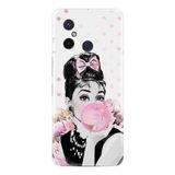 Kılıfland Xiaomi Redmi 12c Kılıf, Silikon, Resimli Desenli Baskılı, Audrey Glue, Pembe
