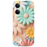 Kılıfland Xiaomi Redmi 14 Pro 5G ile Uyumlu Kılıf, Boutique Baskılı, Rengarenk Çiçek Desen