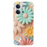 Kılıfland Xiaomi Redmi 15C ile Uyumlu Kılıf, Boutique Baskılı, Rengarenk Çiçek Desen