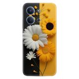 Kılıfland Xiaomi Redmi 15C ile Uyumlu Kılıf, Boutique Baskılı, Sarı Beyaz Çiçek Desenli