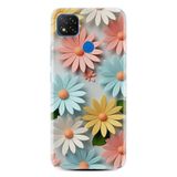 Kılıfland Xiaomi Redmi 9C ile Uyumlu Kılıf, Boutique Baskılı, Renkli Çiçekler Desen