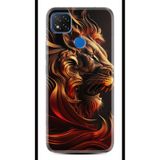 Kılıfland Xiaomi Redmi 9C Kılıf, Boutique Baskılı, Arslan Desenli, Siyah