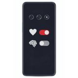 Kılıfland Xiaomi Redmi A3 4G ile Uyumlu Silikon Kılıf, Desen Özel Seri Love Brain, Siyah