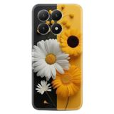 Kılıfland Xiaomi Redmi A5 4G ile Uyumlu Kılıf, Boutique Baskılı, Sarı Beyaz Çiçek Desenli, Silikon
