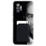 Kılıfland Xiaomi Redmi Note 10 Pro Uyumlu Kılıf, Kartvizitli Kartlıklı, Silikon, Atatürk Portre Desenli, Siyah