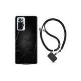 kilifland Xiaomi Redmi Note 10s ile Uyumlu Kılıf Silikon Ipli Boyun Askılı Desenli Dikenli Tel 1779