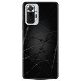 Kılıfland Xiaomi Redmi Note 10s ile Uyumlu Silikon Kılıf, Dikenli Tel Desen, Siyah