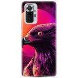 Kılıfland Xiaomi Redmi Note 10S ile Uyumlu Silikon Kılıf, Red Eagle Desen, Renkli