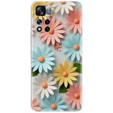 Kılıfland Xiaomi Redmi Note 11 ile Uyumlu Kılıf, Boutique Baskılı, Renkli Çiçekler Desen