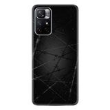 Kılıfland Xiaomi Redmi Note 11 Pro ile Uyumlu Silikon Kılıf, Dikenli Tel Desen, Siyah