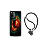 kilifland Xiaomi Redmi Note 11 Se ile Uyumlu Kılıf Ipli Boyun Askılı Desenli Silikon Boks Eldiveni 1763