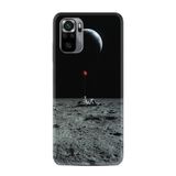 Kılıfland Xiaomi Redmi Note 11 SE ile Uyumlu Silikon Kılıf, Desen, Astronot Red Balon, Siyah