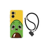 kilifland Xiaomi Redmi Note 11e ile Uyumlu Kılıf Ipli Boyun Askılı Desenli Silikon Avo Şekerto 1626