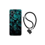 kilifland Xiaomi Redmi Note 11e ile Uyumlu Kılıf Ipli Boyun Askılı Desenli Silikon Baloons And Moon 1348