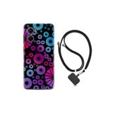 kilifland Xiaomi Redmi Note 11e ile Uyumlu Kılıf Ipli Boyun Askılı Desenli Silikon Daireler 1751
