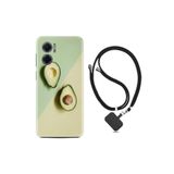 kilifland Xiaomi Redmi Note 11e ile Uyumlu Kılıf Ipli Boyun Askılı Desenli Silikon Dog In The Dress 1364