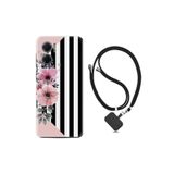 kilifland Xiaomi Redmi Note 11e ile Uyumlu Kılıf Ipli Boyun Askılı Desenli Silikon Flowers 4 1390