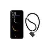 kilifland Xiaomi Redmi Note 11e ile Uyumlu Kılıf Ipli Boyun Askılı Desenli Silikon Gezegenler 1901