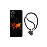 kilifland Xiaomi Redmi Note 11e ile Uyumlu Kılıf Ipli Boyun Askılı Desenli Silikon Iz Bırakan Uçak 1778