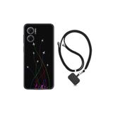 kilifland Xiaomi Redmi Note 11e ile Uyumlu Kılıf Ipli Boyun Askılı Desenli Silikon Line Planet 1736