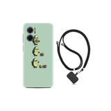 kilifland Xiaomi Redmi Note 11e ile Uyumlu Kılıf Ipli Boyun Askılı Desenli Silikon Muhammed Ali 1352