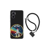 kilifland Xiaomi Redmi Note 11e ile Uyumlu Kılıf Ipli Boyun Askılı Desenli Silikon Nasa 1326