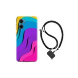 kilifland Xiaomi Redmi Note 11e ile Uyumlu Kılıf Ipli Boyun Askılı Desenli Silikon Renk Cümbüşü 1631