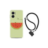 kilifland Xiaomi Redmi Note 11e ile Uyumlu Kılıf Ipli Boyun Askılı Desenli Silikon Woohoo 1373