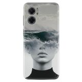 Kılıfland Xiaomi Redmi Note 11e ile Uyumlu Kılıf, Resimli Desenli Baskılı Silikon, Anti Social Social Club, Gri