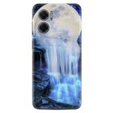 Kılıfland Xiaomi Redmi Note 11e ile Uyumlu Kılıf, Resimli Desenli Baskılı Silikon, Blue Moon