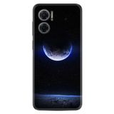 Kılıfland Xiaomi Redmi Note 11e ile Uyumlu Kılıf, Resimli Desenli Silikon, Platinium Series, Midnight Moon