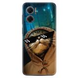 Kılıfland Xiaomi Redmi Note 11e ile Uyumlu Kılıf, Resimli Desenli, Silikon, Platinium Series, Troll Cat, Renkli
