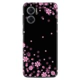 Kılıfland Xiaomi Redmi Note 11e ile Uyumlu Kılıf, Silikon, Desenli Baskılı, Siyah Çiçek