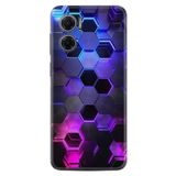 Kılıfland Xiaomi Redmi Note 11e ile Uyumlu Kılıf, Silikon, Platinium Series, Neon Petek Desenli, Renkli