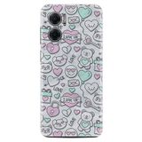 Kılıfland Xiaomi Redmi Note 11e ile Uyumlu Kılıf, Silikon, Platinium Series, Resimli Desenli, I Love You, Gri