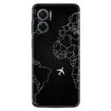 Kılıfland Xiaomi Redmi Note 11e ile Uyumlu Kılıf, Silikon, Platinium Series, Resimli Desenli, Siyah, Uçak Motifli