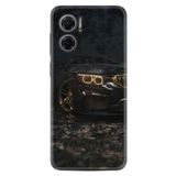 Kılıfland Xiaomi Redmi Note 11e ile Uyumlu Silikon Kılıf, Desen Özel Seri, Black Car, Siyah