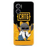 Kılıfland Xiaomi Redmi Note 11e ile Uyumlu Silikon Kılıf, Desen Özel Seri Cat G, Sarı