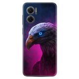 Kılıfland Xiaomi Redmi Note 11e ile Uyumlu Silikon Kılıf, Desen Özel Seri Kartal, Renkli
