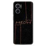 Kılıfland Xiaomi Redmi Note 11e ile Uyumlu Silikon Kılıf, Desen Özel Seri Meow, Siyah