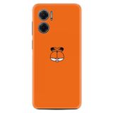 Kılıfland Xiaomi Redmi Note 11e ile Uyumlu Silikon Kılıf, Garfi Desen, Turuncu