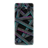 Kılıfland Xiaomi Redmi Note 11e ile Uyumlu Silikon Kılıf, Gri Zigzag Desen, Özel Seri