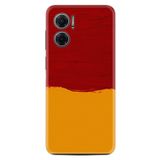 Kılıfland Xiaomi Redmi Note 11e ile Uyumlu Silikon Kılıf, Sarı Kırmızı Boya