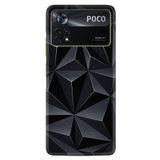 Kılıfland Xiaomi Redmi Note 11e Kılıf, Silikon, Prizmalar Desen, Siyah
