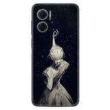 Kılıfland Xiaomi Redmi Note 11e Kılıf, Silikon, Resimli Desenli Baskılı, Star Woman, Siyah