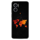 Kılıfland Xiaomi Redmi Note 11e Silikon Kılıf, Desen Özel Seri, Iz Bırakan Uçak, Siyah