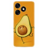 Kılıfland Xiaomi Redmi Note 12 Pro 5G ile Uyumlu Kılıf, Resimli Desenli Silikon, Platinium Series, Avokado, Sarı