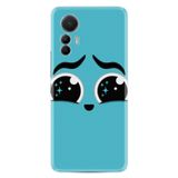 Kılıfland Xiaomi Redmi Note 12 Pro 5G ile Uyumlu Kılıf, Resimli Desenli Silikon, Platinium Series, Üzgün, Turkuaz